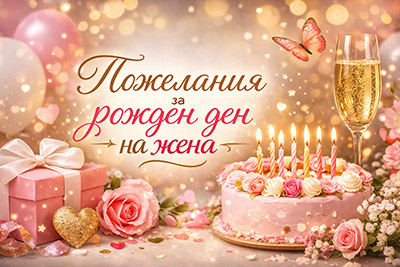 Пожелания за рожден ден на жена