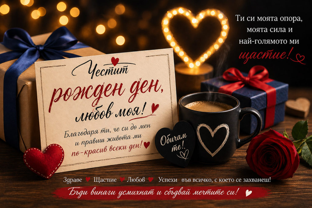 Пожелания за рожден ден на мъжа ми